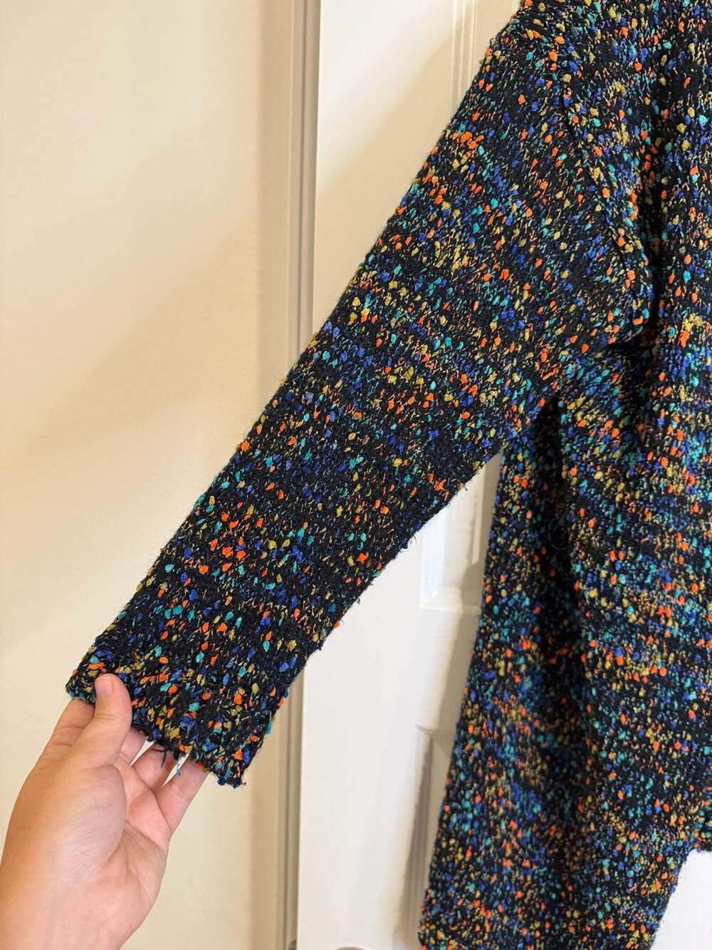 14/16 Bloomchic Cozy Multi-Colored Popcorn Cardigan - Picture 3 of 6